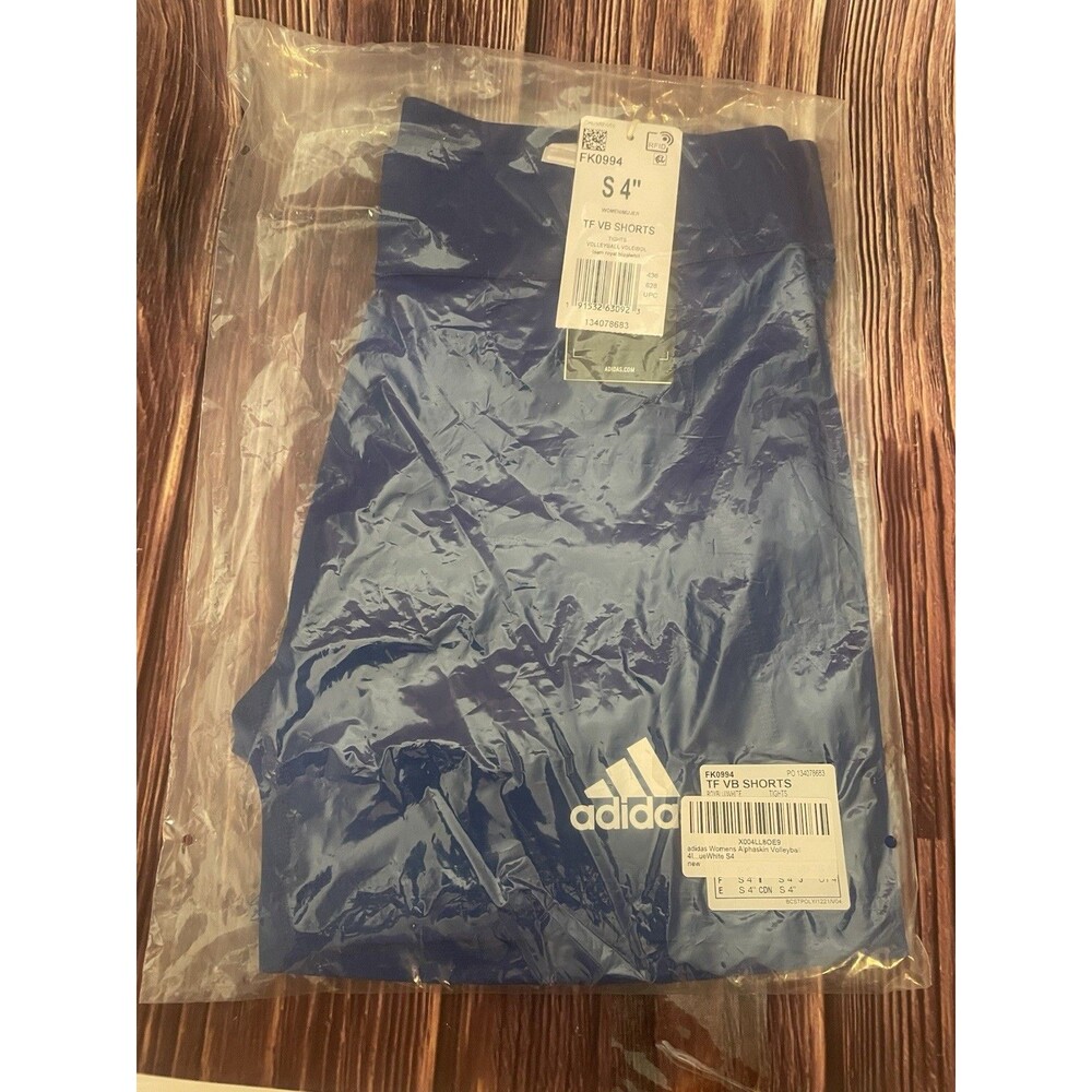 Adidas Women's Alphaskin Volleyball 4-Inch Shorts Team Royal Blue White Size S